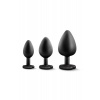 Afbeelding van Blush - Luxe Bling Plugs Trainingskit Zwart met Rode Edelstenen