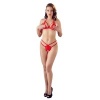 Afbeelding van Cottelli Lingerie – Kantenset met Open String – Rood