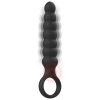 Black & Silver Bob Powerful Silicone Anal Vibrator