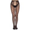 Leg Avenue 1966 Net Tights with Open Crotch Black