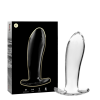 Model 5 Anal Plug Borosilicate Glass Clear 12.5 cm -o- 3.5 cm