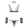 Afbeelding van Christine - 4-delige soft bondage set met parels Mea - Zwart