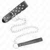 KINK Necklace Black Rings Lace 36-50cm