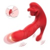 Armony Anal Vibrator Panty C and G-Spot Remote Control Red