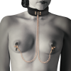 Coquette Chic Desire - Fantasy Nipple Clamp Necklace With Neoprene Lin