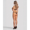Afbeelding van Obsessive – Euridia 2-delige Crotchless Set – Zwart