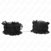 Kink Lace Elastic Wrist Restraints Black
