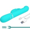 Pretty Love Coale Rabbit Vibrator Pearls Aqua Green