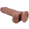 Pretty Love Sliding Skin Dildo Brown 19.4 CM