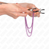 KINK Nipple Clamps With 3 Chains Purple 20/23/28cm