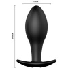 Anal Plug Anchor Form Silicone 12 Vibration Modes Black