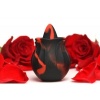 Afbeelding van BLOOMGASM - Black Kiss Rimmende Roos Vibrator - Rood/Zwart