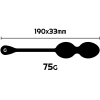 Rithual Nisha Rechargeable Vibrating Kegel Balls Black
