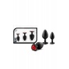 Afbeelding van Blush - Luxe Bling Plugs Trainingskit Zwart met Rode Edelstenen