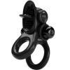 Pretty Love Passionate Double Vibrating Ring, Black