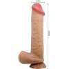 Pretty Love Sliding Skin Dildo Flesh 26 CM