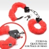 Afbeelding van XR Brands - Cuffed In Fur Handboeien - Rood