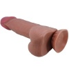 Pretty Love Sliding Skin Dildo Brown 21.8 CM