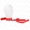 Necklace With Belt 116 CM Red Strap Adjustable 32-50 CM X 8 CM