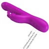 Pretty Love Reese Rabbit Vibrator with Rotation Purple
