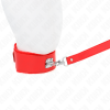 KINK Necklace Red Studded Lace 40-48cm