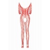 Afbeelding van Christine - Rose Kanten Catsuit Met Open Kruisje