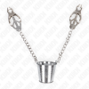 KINK Nipple Clamps With Bucket Silver