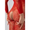 Afbeelding van Christine - Rose Kanten Catsuit Met Open Kruisje