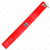 Necklace With Belt 65 CM With Wide Red Strap Adjustable 33.5-41 CM X 5