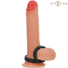 Intense Bobby Double Silicone Penis Ring Black