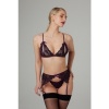 Afbeelding van Christine - Axelle 3-delig Set - Open Kruis & Cups Paars