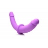 Afbeelding van Strap U - Dubbele Dildo Met Harnas - Paars