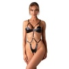 Afbeelding van Obsessive - Dame Control Kruisloze Teddy - Zwart