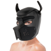 Darkness Neoprene Dog Mask Removable Muzzle L