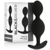 Black&silver - Orson Plug Silicone 2 Anal Waves 9 CM