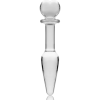 Nebula Series Model 7 Anal Plug Glass Clear 13.5cm
