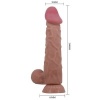 Pretty Love Sliding Skin Dildo Brown 24 CM