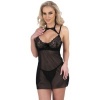 Livco Corsetti Binella Babydoll + Thong Set Black