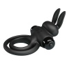 Pretty Love Black Rabbit Vibrator Ring III