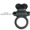 Pretty Love Debonaire Rabbit Vibrating Ring, Black