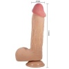 Pretty Love Sliding Skin Dildo Flesh 23.4 CM