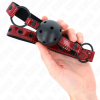Kink Shiny Leatherette Ball Gag, 4.5cm, 63.5x2cm