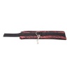 Ohmama Fetish Velvet Red Black Handcuffs