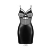 Afbeelding van Obsessive – Dominna Chemise & Thong – Zwart