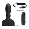 Mr Play Black Inflatable Anal Plug Remote