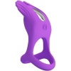 Pretty Love Silas Vibrant Penis Ring Purple 7 Vibrations