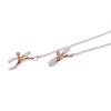 Afbeelding van Sportsheets – S&M Peaches ‘n CreaMe Halsband met Tepelklemmen – Cream