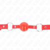 Kink Tpe Ball 4cm Gag with Red Lock