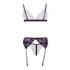 Afbeelding van Christine - Axelle 3-delig Set - Open Kruis & Cups Paars