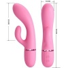 Pretty Love Marski Rabbit Vibrator & G-Spot Pink